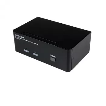 StarTech.com 2 prievadų dvigubas DisplayPort USB KVM jungiklis su garsu ir USB 2.0 šakotuvu