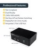 StarTech.com 2 prievadų dvigubas DisplayPort USB KVM jungiklis su garsu ir USB 2.0 šakotuvu