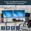 StarTech.com 2 prievadų dvigubas DisplayPort USB KVM jungiklis su garsu ir USB 2.0 šakotuvu