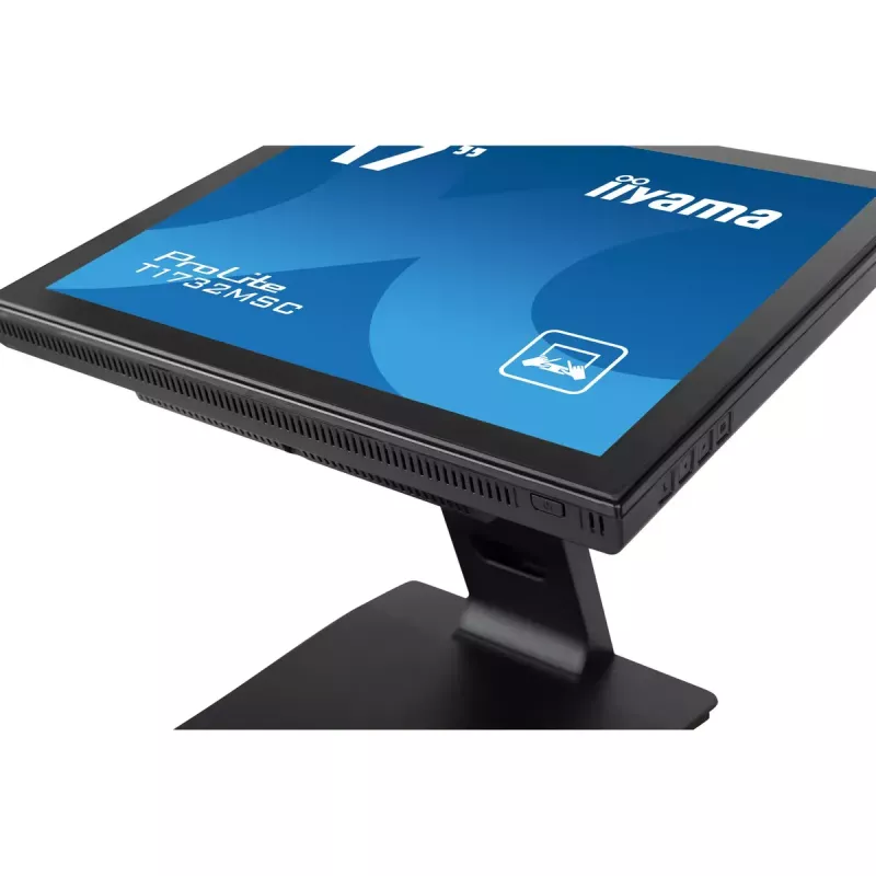 iiyama ProLite T1732MSC-B1SAG kompiuterio monitorius 43,2 cm (17 colių) 1280 x 1024 pikselių Full HD LED liečiamas ekranas stalinis juodas