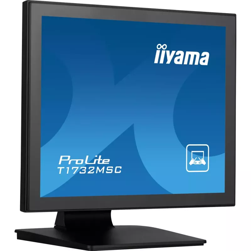 iiyama ProLite T1732MSC-B1SAG kompiuterio monitorius 43,2 cm (17 colių) 1280 x 1024 pikselių Full HD LED liečiamas ekranas stalinis juodas