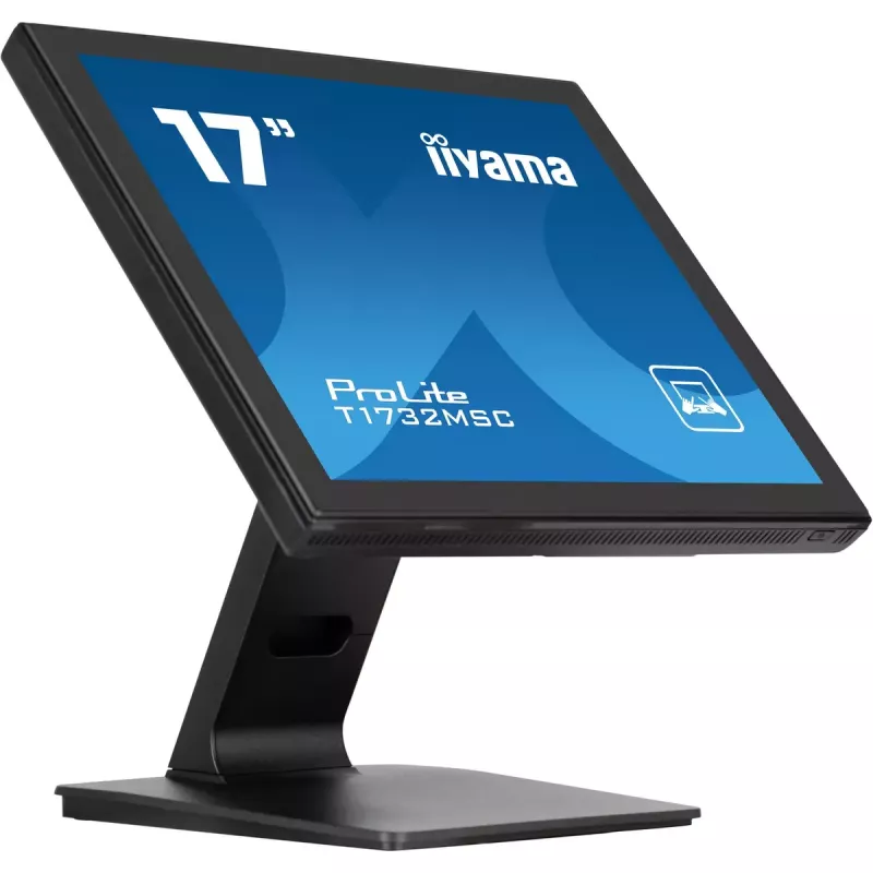 iiyama ProLite T1732MSC-B1SAG kompiuterio monitorius 43,2 cm (17 colių) 1280 x 1024 pikselių Full HD LED liečiamas ekranas stalinis juodas