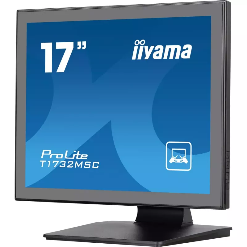iiyama ProLite T1732MSC-B1SAG kompiuterio monitorius 43,2 cm (17 colių) 1280 x 1024 pikselių Full HD LED liečiamas ekranas stalinis juodas