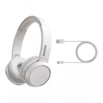 Philips 4000 serijos TAH4205WT/00 belaidės ausinės ant galvos, baltos