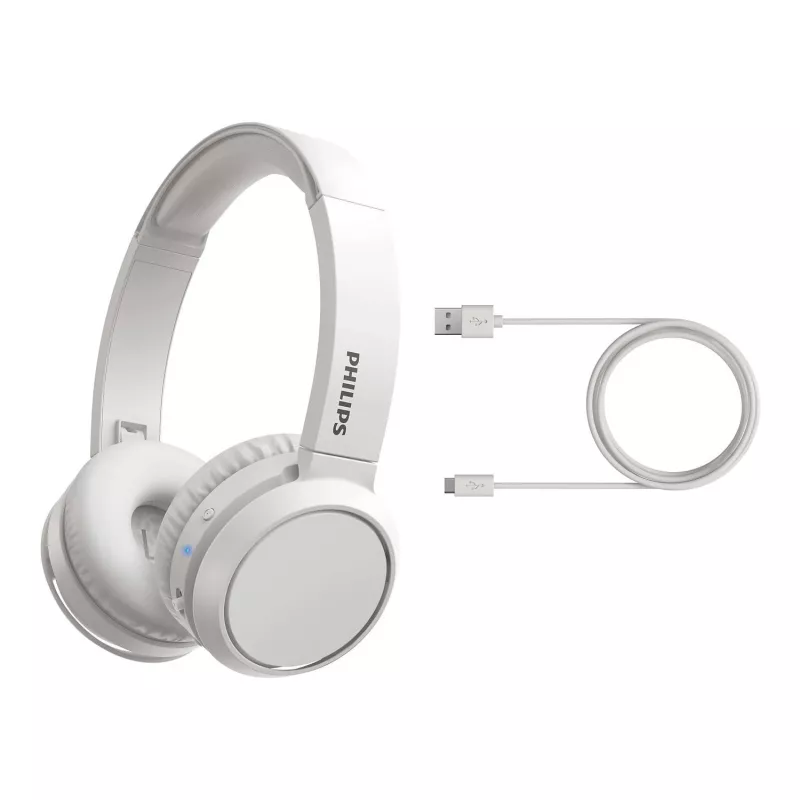 Philips 4000 serijos TAH4205WT/00 belaidės ausinės ant galvos, baltos