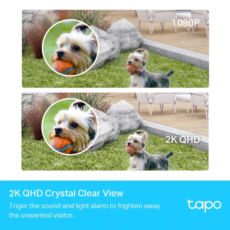 TP-Link Tapo C420S1 belaidė apsaugos kamera, 2K QHD, IP65, komplekte 1 kamera