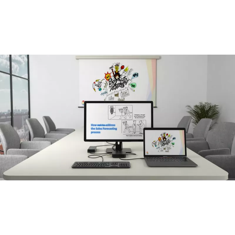 i-tec Thunderbolt 3 kelioninis dokas dvigubam 4K ekranui + Power Delivery 60W