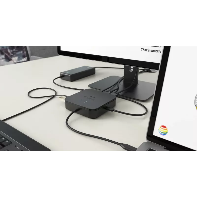 i-tec Thunderbolt 3 kelioninis dokas dvigubam 4K ekranui + Power Delivery 60W