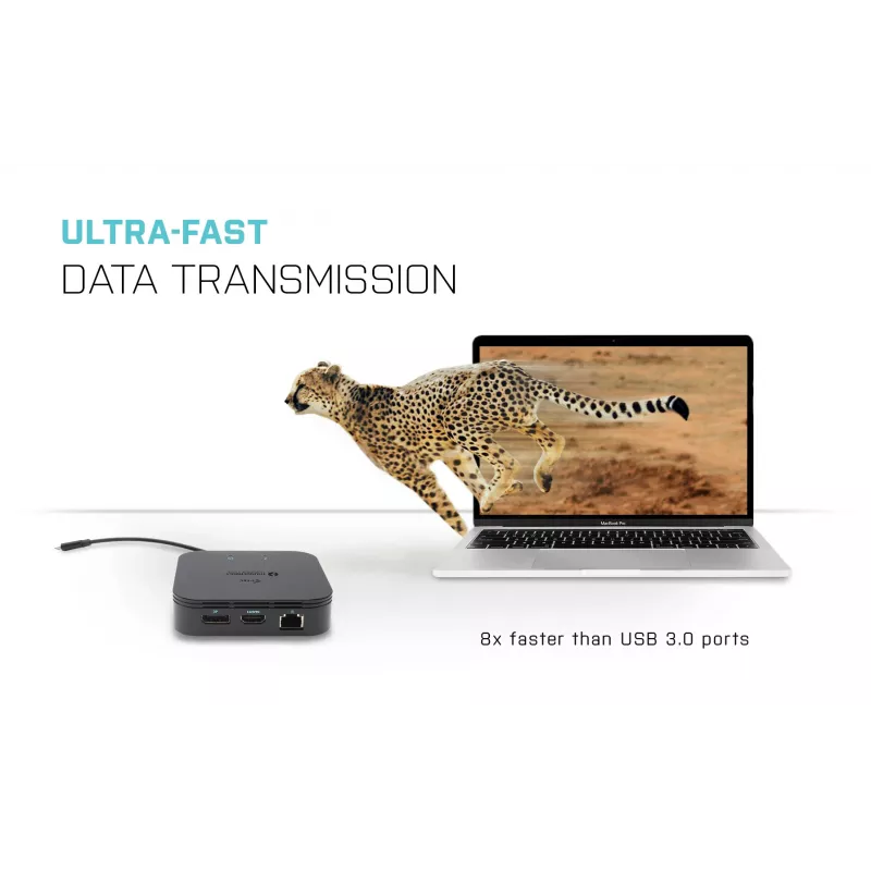 i-tec Thunderbolt 3 kelioninis dokas dvigubam 4K ekranui + Power Delivery 60W