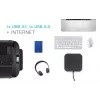 i-tec Thunderbolt 3 kelioninis dokas dvigubam 4K ekranui + Power Delivery 60W