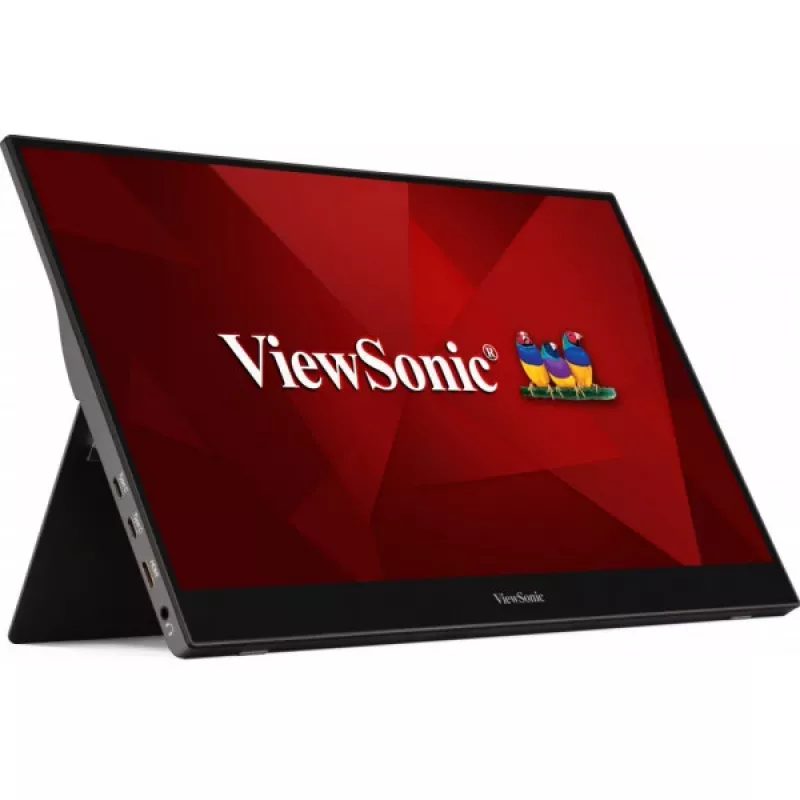 Monitorius Viewsonic TD1655 39,6 cm (15,6 colio) 1920 x 1080 pikselių Full HD LED liečiamasis ekranas daugiavartotojiškas juodas, sidabrinis