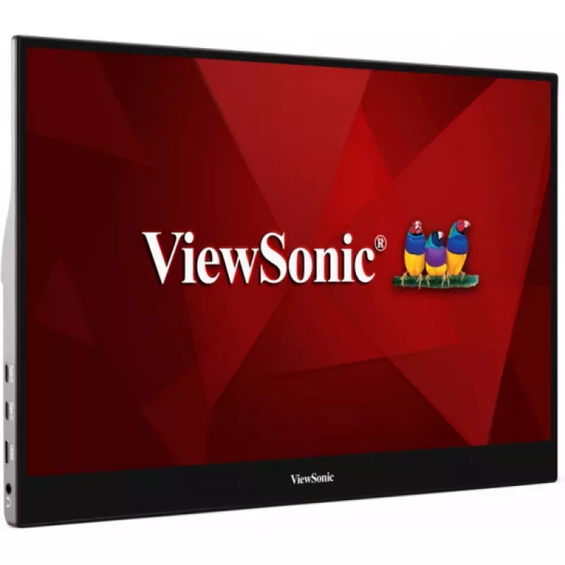 Monitorius Viewsonic TD1655 39,6 cm (15,6 colio) 1920 x 1080 pikselių Full HD LED liečiamasis ekranas daugiavartotojiškas juodas, sidabrinis