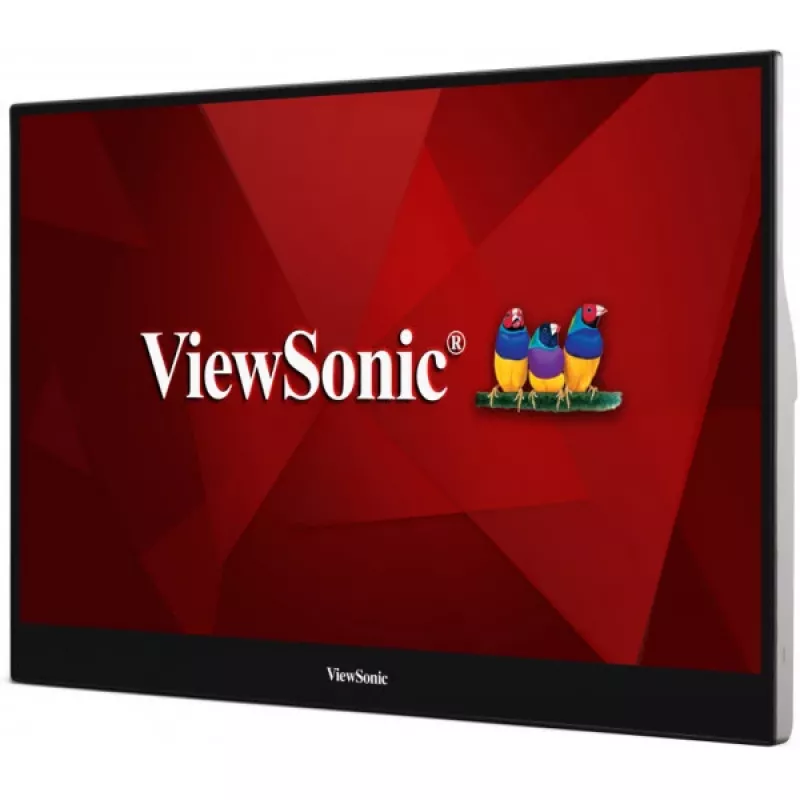 Monitorius Viewsonic TD1655 39,6 cm (15,6 colio) 1920 x 1080 pikselių Full HD LED liečiamasis ekranas daugiavartotojiškas juodas, sidabrinis