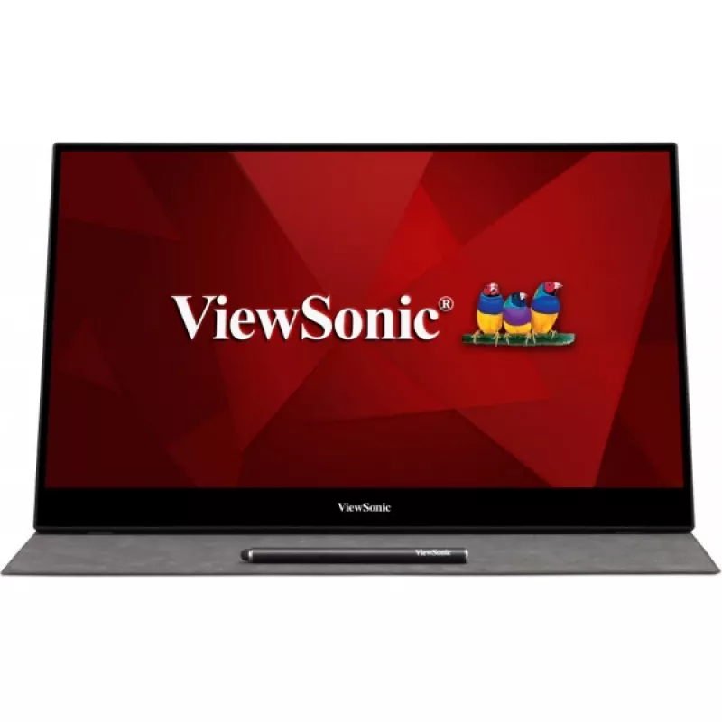 Monitorius Viewsonic TD1655 39,6 cm (15,6 colio) 1920 x 1080 pikselių Full HD LED liečiamasis ekranas daugiavartotojiškas juodas, sidabrinis