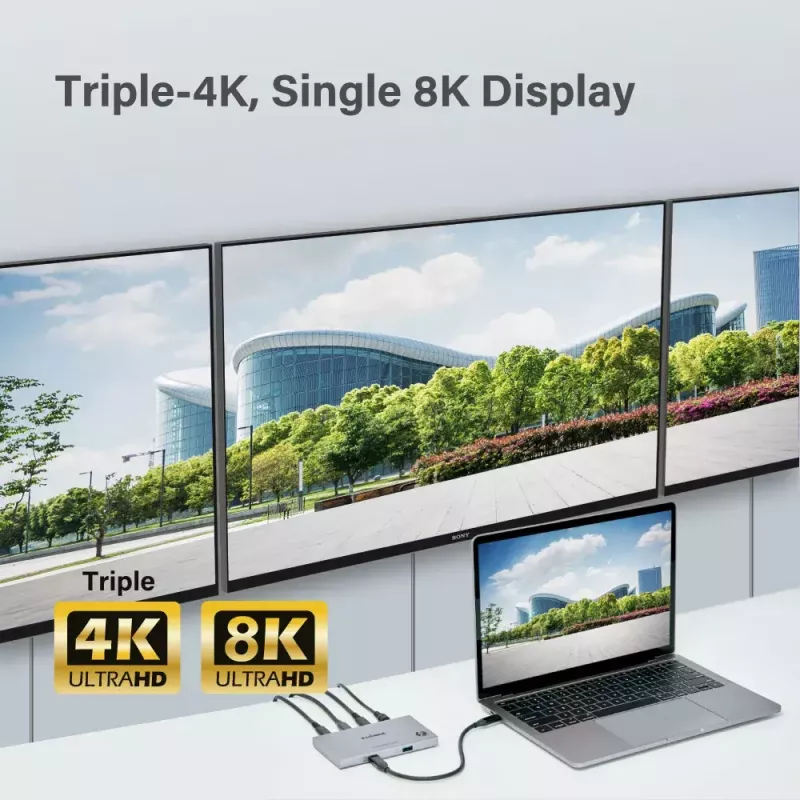 Edimax TD-405BP belaidė stotelė / prievadų replikatorius, laidinis Thunderbolt 4, 60 W