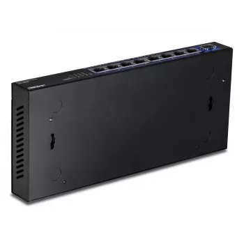 Nevaldomas tinklo jungiklis TRENDnet TEG-S5091 — 8× 2.5G RJ-45 prievadai, 60 Gbit/s, 12V, montuojamas ant sienos
