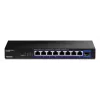 Nevaldomas tinklo jungiklis TRENDnet TEG-S5091 — 8× 2.5G RJ-45 prievadai, 60 Gbit/s, 12V, montuojamas ant sienos