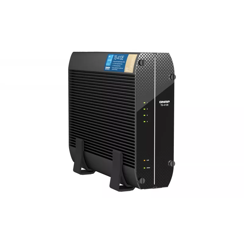 QNAP TS-410E NAS bokštinis Intel® Celeron® J6412 8 GB 0 TB QNAP QTS Juoda