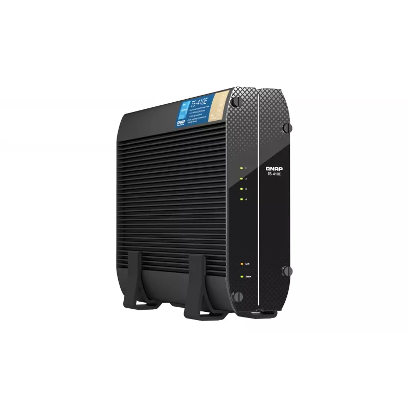 QNAP TS-410E NAS bokštinis Intel® Celeron® J6412 8 GB 0 TB QNAP QTS Juoda