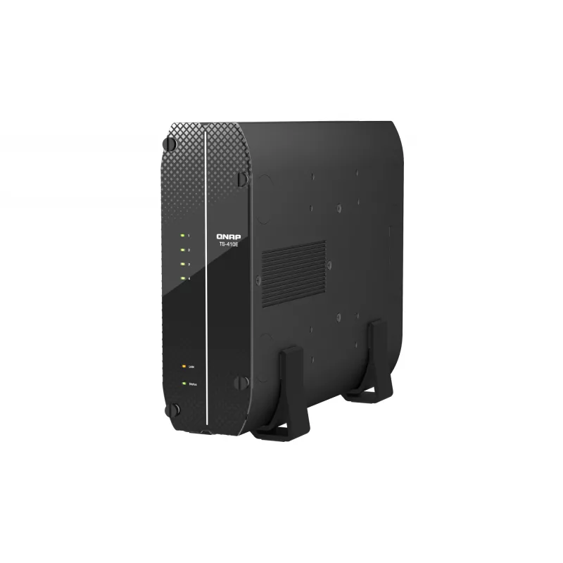 QNAP TS-410E NAS bokštinis Intel® Celeron® J6412 8 GB 0 TB QNAP QTS Juoda