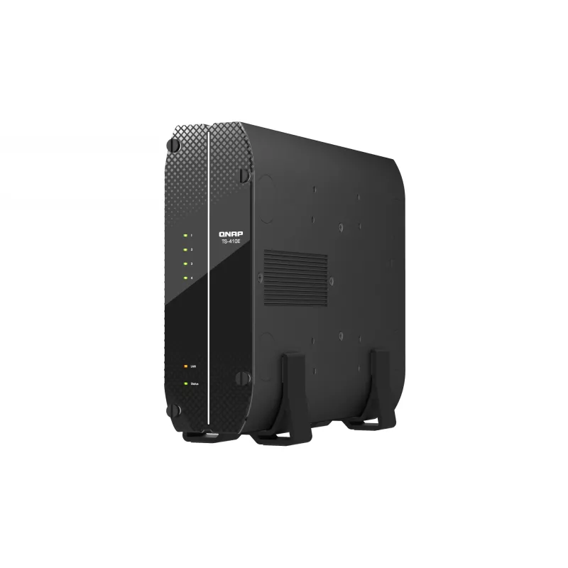 QNAP TS-410E NAS bokštinis Intel® Celeron® J6412 8 GB 0 TB QNAP QTS Juoda