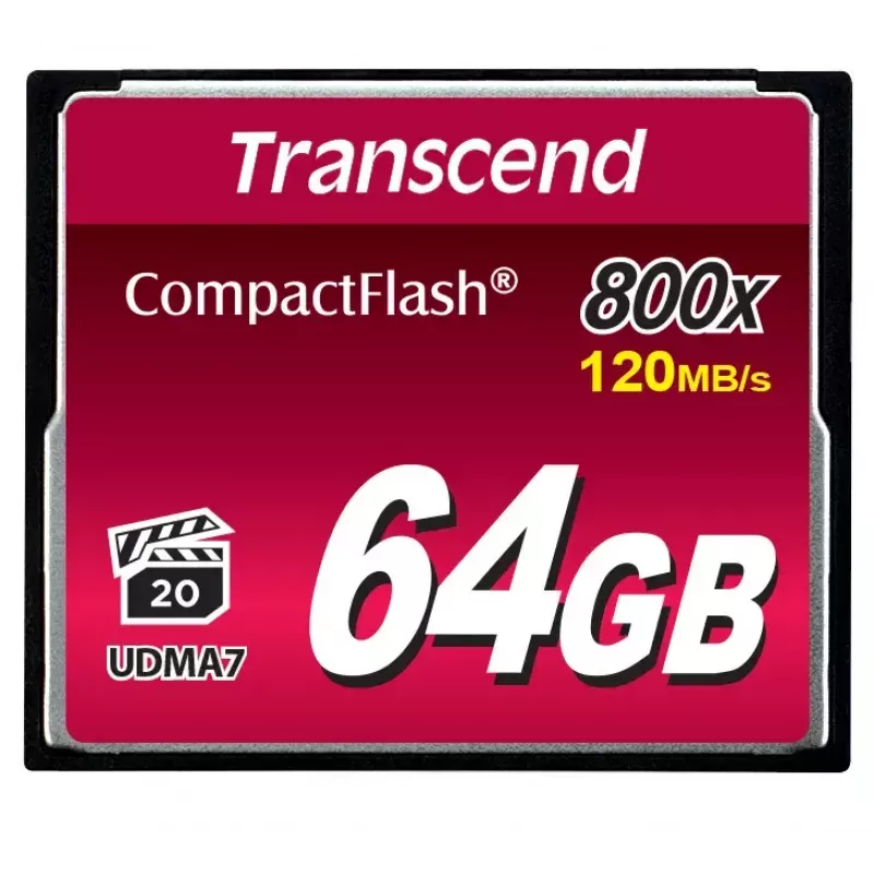 Flash atminties kortelė Transcend 64GB CompactFlash 800x TS64GCF800