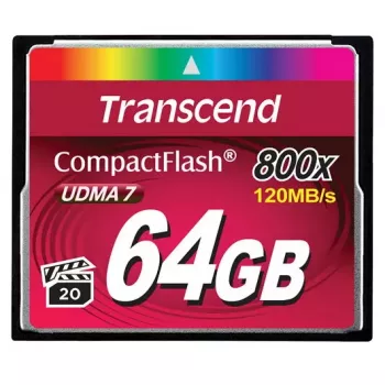 Flash atminties kortelė Transcend 64GB CompactFlash 800x TS64GCF800