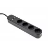 Gembird TSL-PS-S4U-01 išmanusis 4 lizdų ilgintuvas su USB
