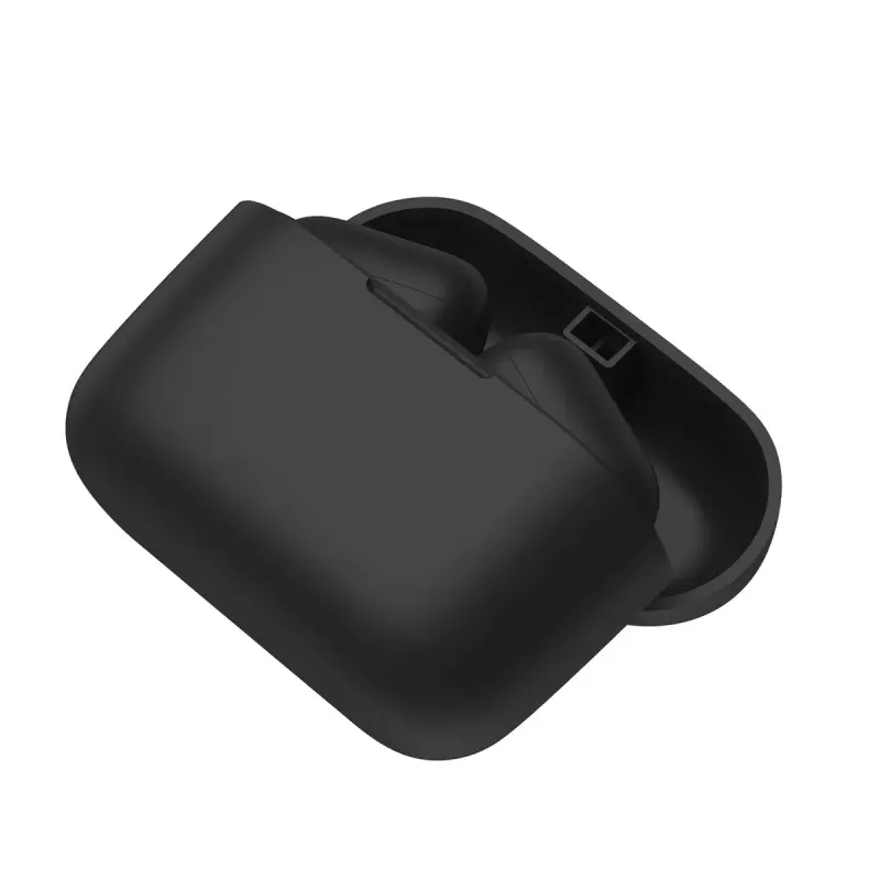 Belaidės ausinės į ausis SAVIO TWS-09 — Bluetooth 5.1, binauralinės, 20–20000 Hz, 8 h pokalbių laikas, maitinimo dėklas, USB-C įkrovimas, juodos