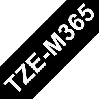 Brother TZE-M365 etikečių juostelė balta ant juodo 12 mm