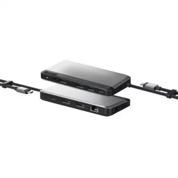 Dokas ALOGIC U1CAD-SGR laidinis USB 3.2 Gen 1 Type-C pilkas 85W
