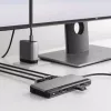Dokas ALOGIC U1CAD-SGR laidinis USB 3.2 Gen 1 Type-C pilkas 85W