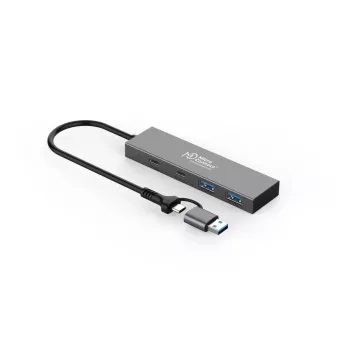 MicroConnect UC0066-5G-USB-C-4IN1 USB-C 4 prievadų sąsajos šakotuvas
