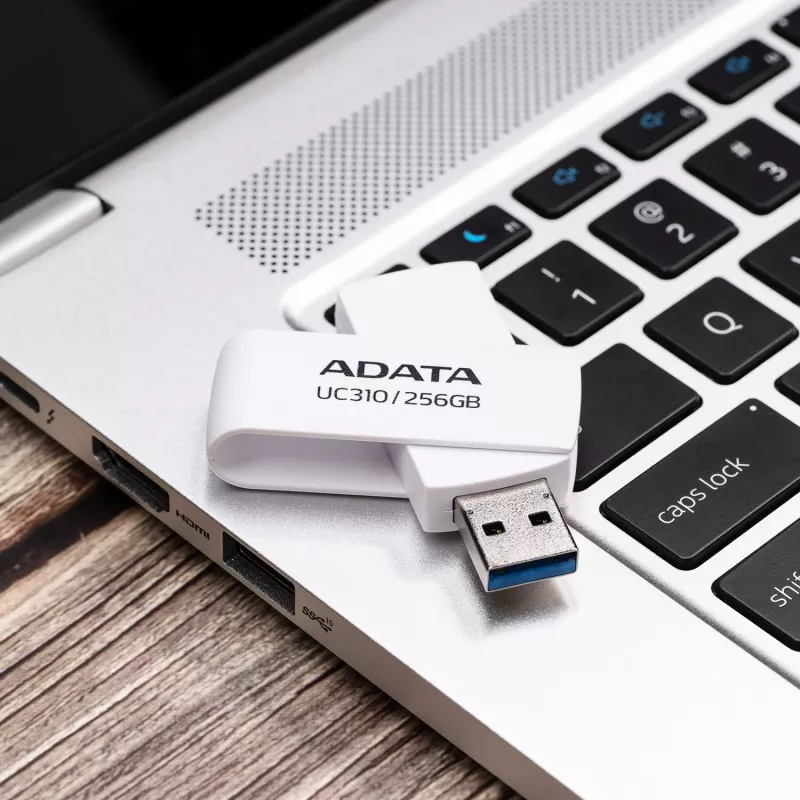 ADATA UC310 USB atmintukas 256 GB USB Type-A 3.2 Gen 1 (3.1 Gen 1) Baltas