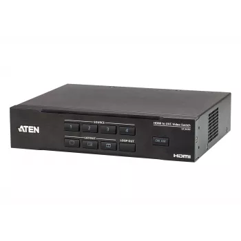 ATEN CAMLIVE PRO 4K 4 įėjimų HDMI į USB vaizdo perjungiklis, juodas, HDMI, 3840 x 2160 pikselių, metalas, Taivanas
