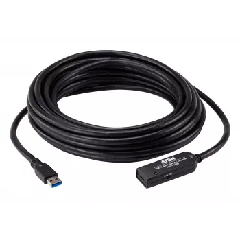 ATEN USB 3.2 Gen1 ilginimo kabelis 10 m USB A į USB C juodas