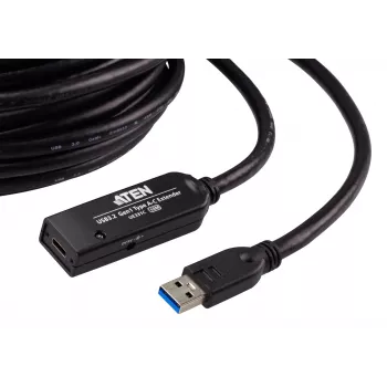 ATEN USB 3.2 Gen1 ilginimo kabelis 10 m USB A į USB C juodas