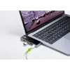 ATEN USB-C kelioninis dokas su maitinimo perdavimu, universalus, USB Type-C, juodas, sidabrinis