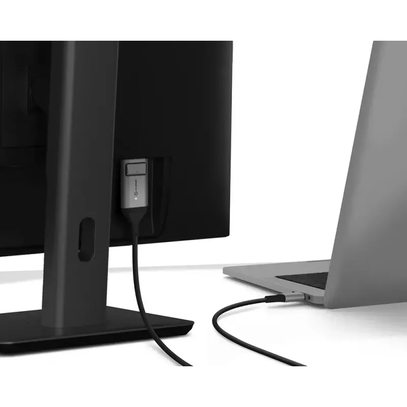 ALOGIC Ultra USB-C (vyriškas) į DisplayPort (vyrišką) kabelis 2 m, 4K 60Hz, baltas, LED