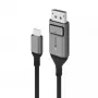 ALOGIC Ultra USB-C (vyriškas) į DisplayPort (vyrišką) kabelis 2 m, 4K 60Hz, baltas, LED