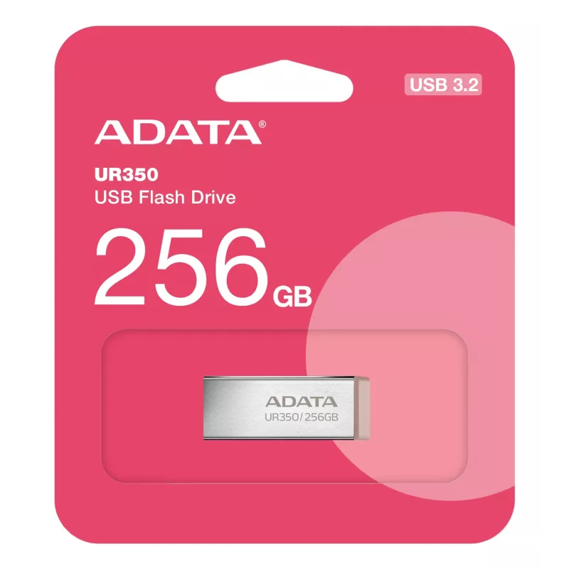 ADATA UR350 USB atmintukas 256 GB USB Type-A 3.2 Gen 1 (3.1 Gen 1) Ruda spalva, nerūdijantis plienas
