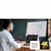 ATEN US3311 2 prievadų 4K DisplayPort USB-C KVM jungiklis su dokavimo stotele ir maitinimo perdavimu