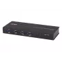 ATEN 4 uostų USB 3.1 Gen1 pramoninis jungiklis, 5 Gbit/s, juodas, metalinis