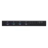 ATEN 4 uostų USB 3.1 Gen1 pramoninis jungiklis, 5 Gbit/s, juodas, metalinis