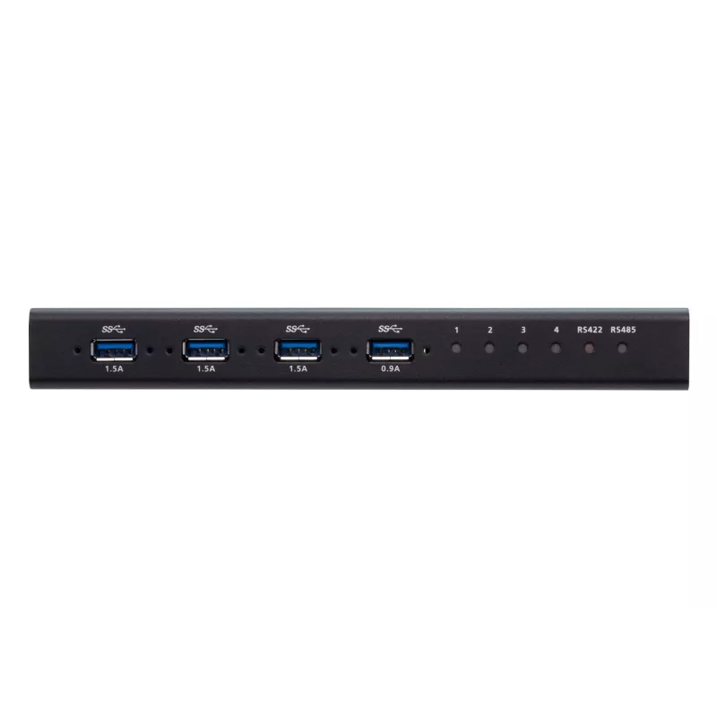 ATEN 4 uostų USB 3.1 Gen1 pramoninis jungiklis, 5 Gbit/s, juodas, metalinis