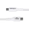 StarTech.com 3m USB-A į USB-C įkrovimo laidas, įkrovimas ir sinchronizavimas, 3A, USB 2.0, TPE apvalkalas - baltas