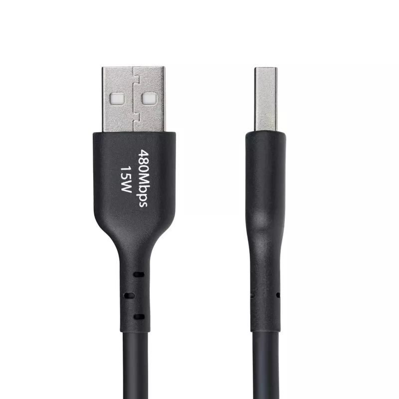 StarTech.com USB-A į USB-C įkrovimo ir sinchronizavimo laidas, 4 m, 3 A, USB 2.0, TPE apvalkalas, juodas