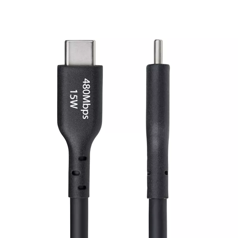 StarTech.com USB-A į USB-C įkrovimo ir sinchronizavimo laidas, 4 m, 3 A, USB 2.0, TPE apvalkalas, juodas