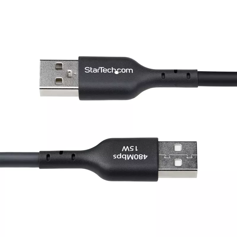 StarTech.com USB-A į USB-C įkrovimo ir sinchronizavimo laidas, 4 m, 3 A, USB 2.0, TPE apvalkalas, juodas