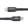 StarTech.com USB-A į USB-C įkrovimo ir sinchronizavimo laidas, 4 m, 3 A, USB 2.0, TPE apvalkalas, juodas